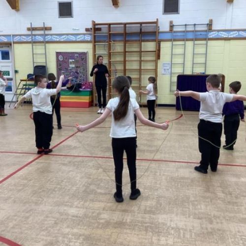 Year 2 - visit from the Skipping School